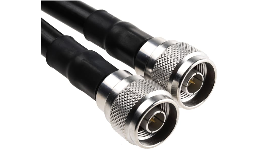 Radiall Male N Type to Male N Type, 3m, RG213 Coaxial, Terminated50 Ω