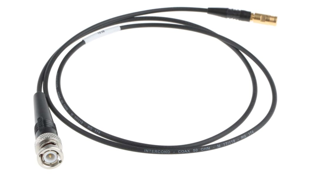 Radiall Male BNC to Male SMB, 1m, RG174 Coaxial, Terminated50 Ω