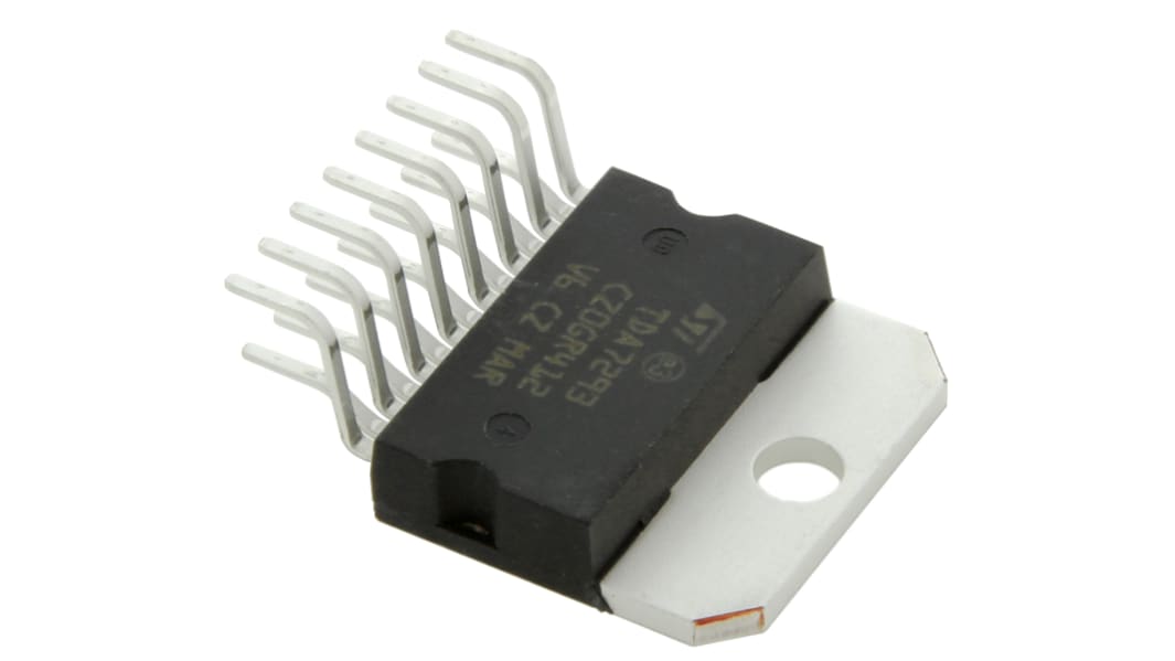 Classe A-B, Classe D Amplificateur opérationnel audio Audio Mono MULTIWATT V 100W 15 broches +70 °C