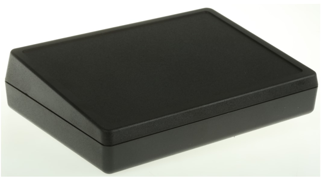 OKW DeskCase 138 ABS Pultgehäuse angeschrägt, Schwarz, 138 x 190 x 47.5mm