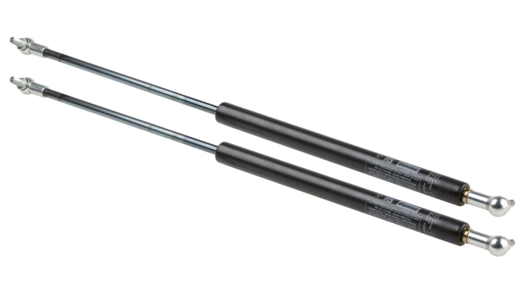 Vérin à gaz Camloc Gas Springs, course 250.0mm, force de 150N à 1200N
