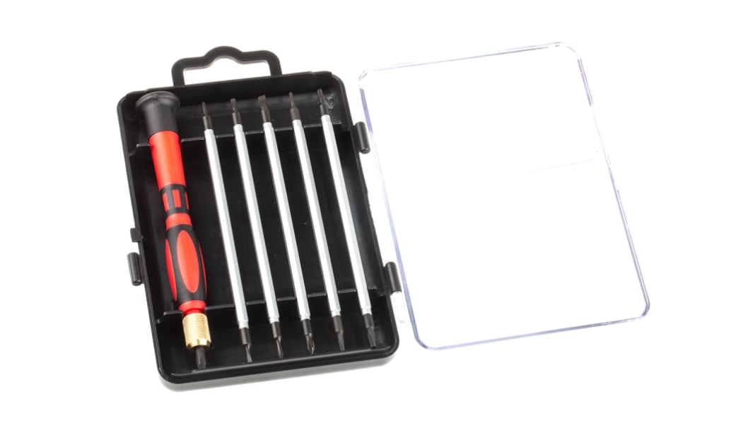 RS PRO Phillips; Slotted; Torx Interchangeable Screwdriver Set, 7-Piece