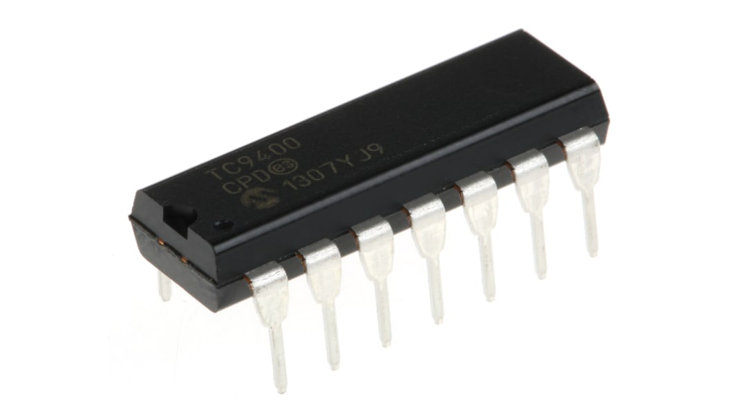 TC9400CPD, Voltage to Frequency Converter 100kHz ±0.25%FSR, 14-Pin PDIP