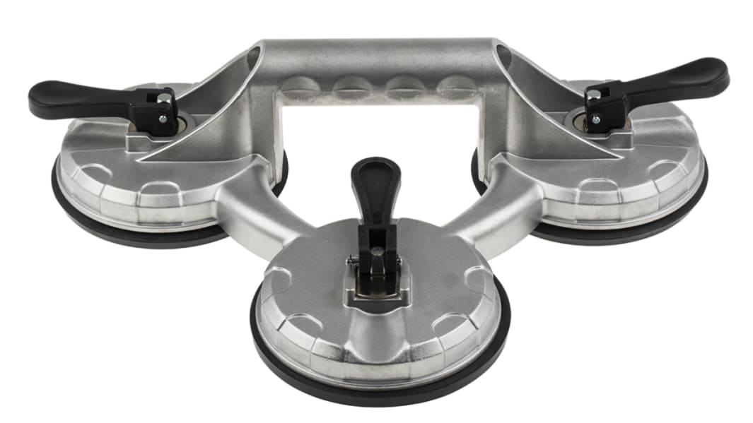 Ventouse de levage RS PRO, Capacité de levage 80kg, Diam 120mm, 3 ventouses