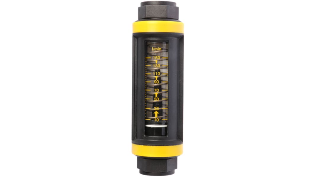Parker Easiflow Series Variable Area Flow Meter for Liquid, 10 L/min Min, 150 L/min Max