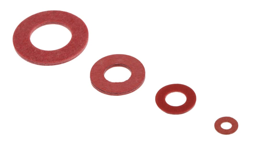 RS PRO 1465 piece Vulcanised Fibre Plain Washer Kit