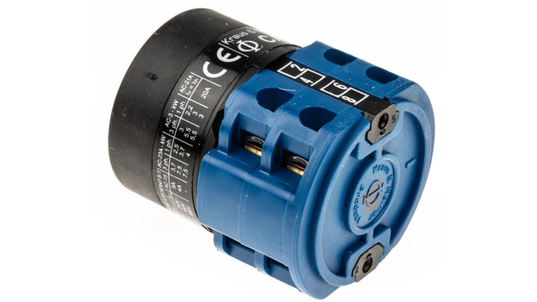 Interruttore Cam Kraus & Naimer CA10.A221/GBA001.*FT, bipolare, 2 posizioni, 20A