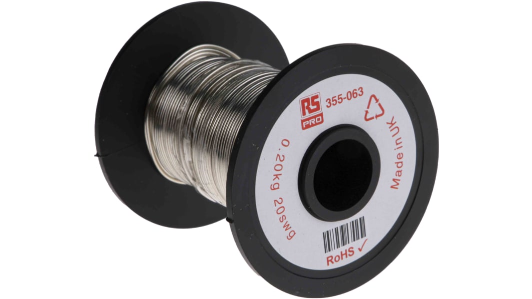 RS PRO 0.91mm Tinned Copper Wire, 19 AWG 34.6m Reel