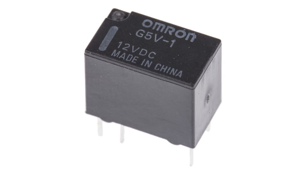 Omron IM Signalrelais Printrelais, 12V dc Spule, 1-poliger Wechsler, 2A, 125V / 60V, Durchsteckmontage