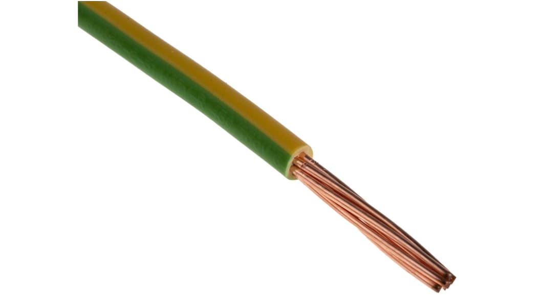 Cavo di collegamento apparecchiature Prysmian, 6 mm², 750 V, 100m, Verde-Giallo