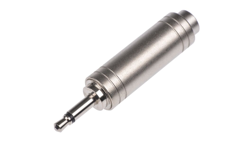 Adaptateur audio et vidéo RS PRO Droit, 1/4 Mono Femelle vers 3,5mm Mono Mâle