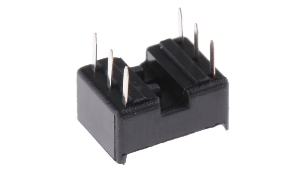 Winslow 6 ピン DILソケット, 2.54mm ピッチ, スルーホール実装, リン青銅