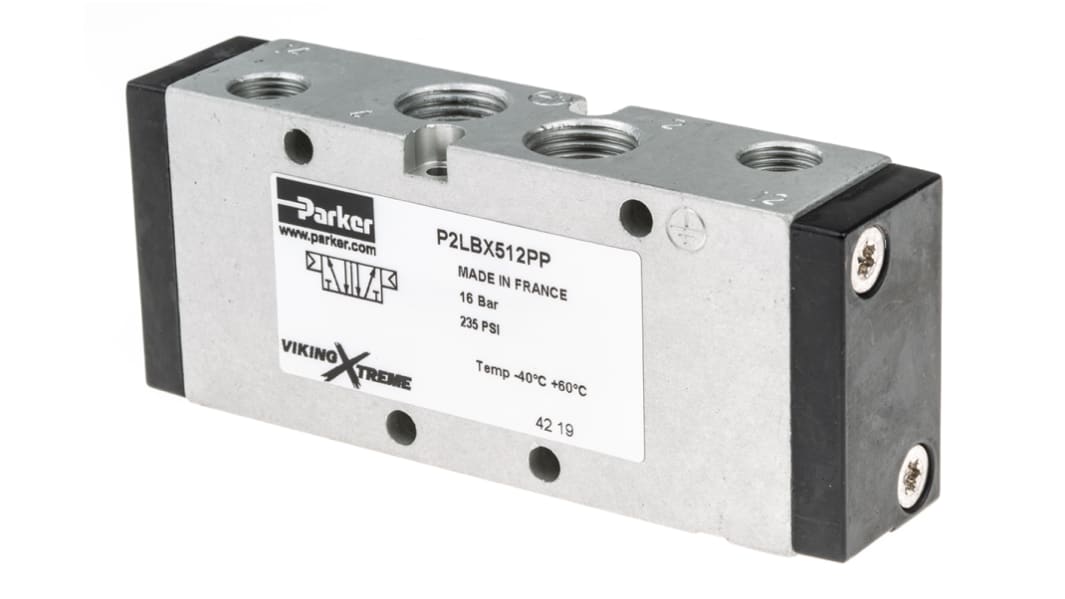 Parker Viking Xtreme Pneumatik-Magnetventil 5/2 G1/4, Pneumatisch/Pneumatisch-betätigt