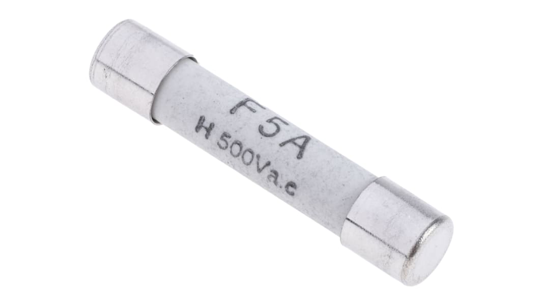 RS PRO 5A F Ceramic Cartridge Fuse, 6.3 x 32mm