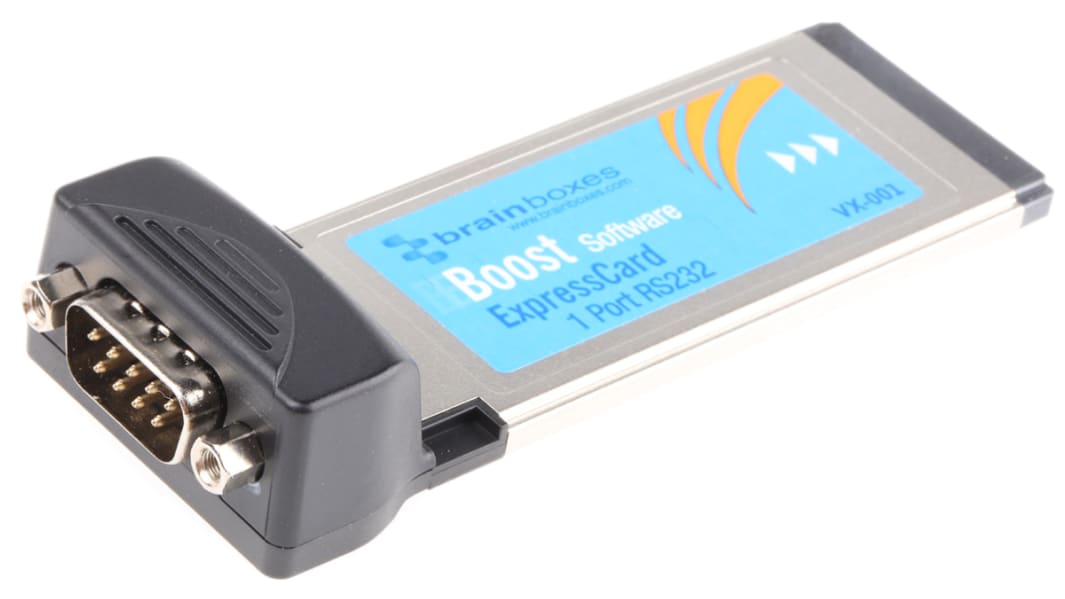 Scheda seriale ExpressCard Seriale porte 1 Brainboxes,RS232, 921.6kbit/s