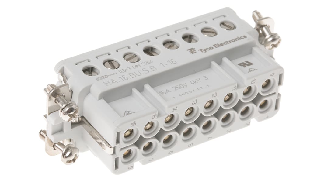 TE Connectivity Contact Insert, Female, HA Series, 16 Contacts