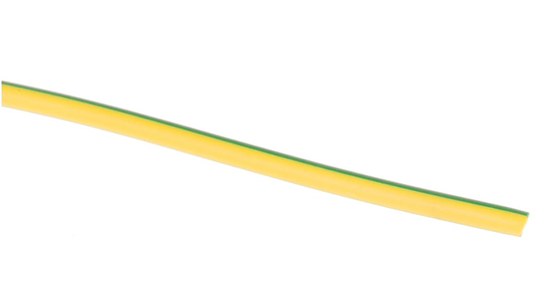 HellermannTyton PVC Green, Yellow Cable Sleeve, 2mm Diameter, 100m Length