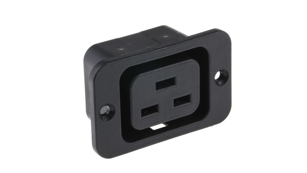 Schurter C19 Panel Mount IEC Connector Socket, 16A, 250 V