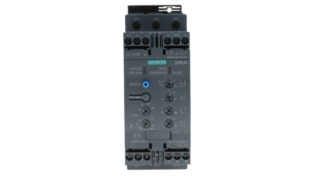 Siemens ソフトスタータ 3相 480 V ac SIRIUS 3RWシリーズ