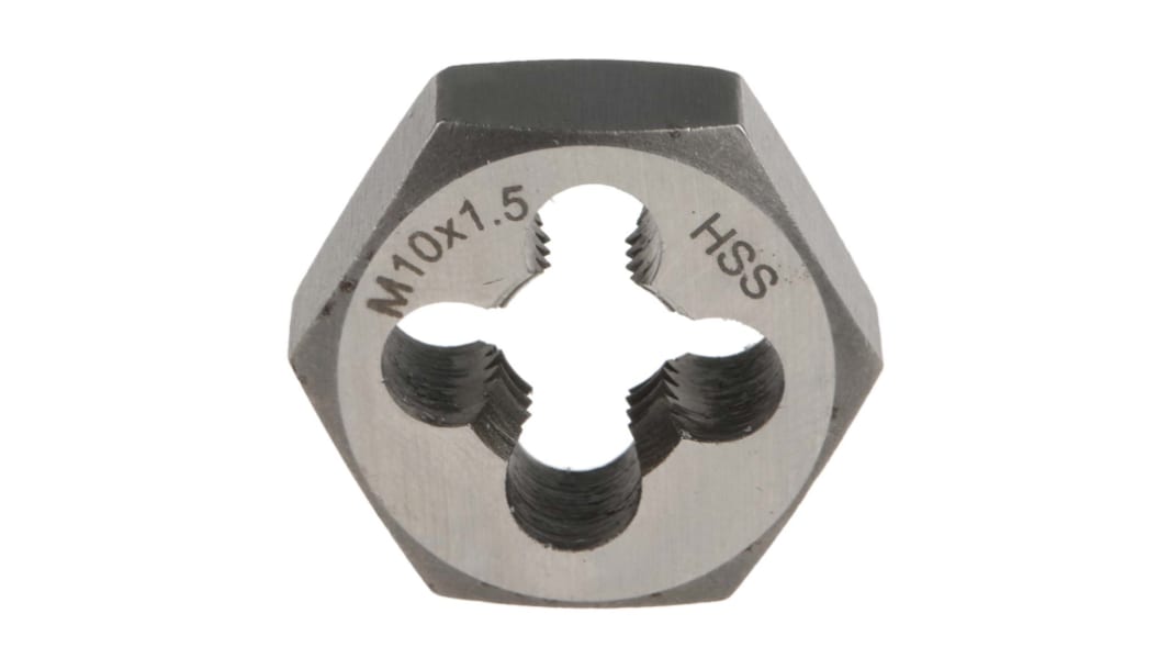 RS PRO 1.5mm Pitch M10 HSS piece Die Nut