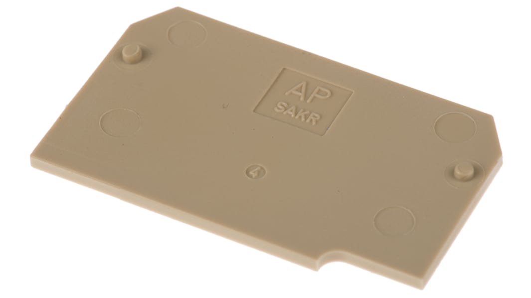 Tapa Weidmuller serie AP SAKR BE, para usar con Bloques terminal de carril DIN