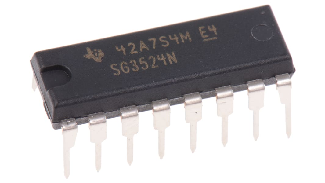 Contrôleur PWM, SG3524N, 450 kHz, 40 V, PDIP 16 broches