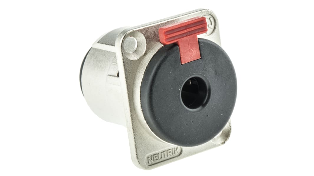 Neutrik Jack Connector 6.35 mm Panel Mount Stereo Socket, 3Pole 10A