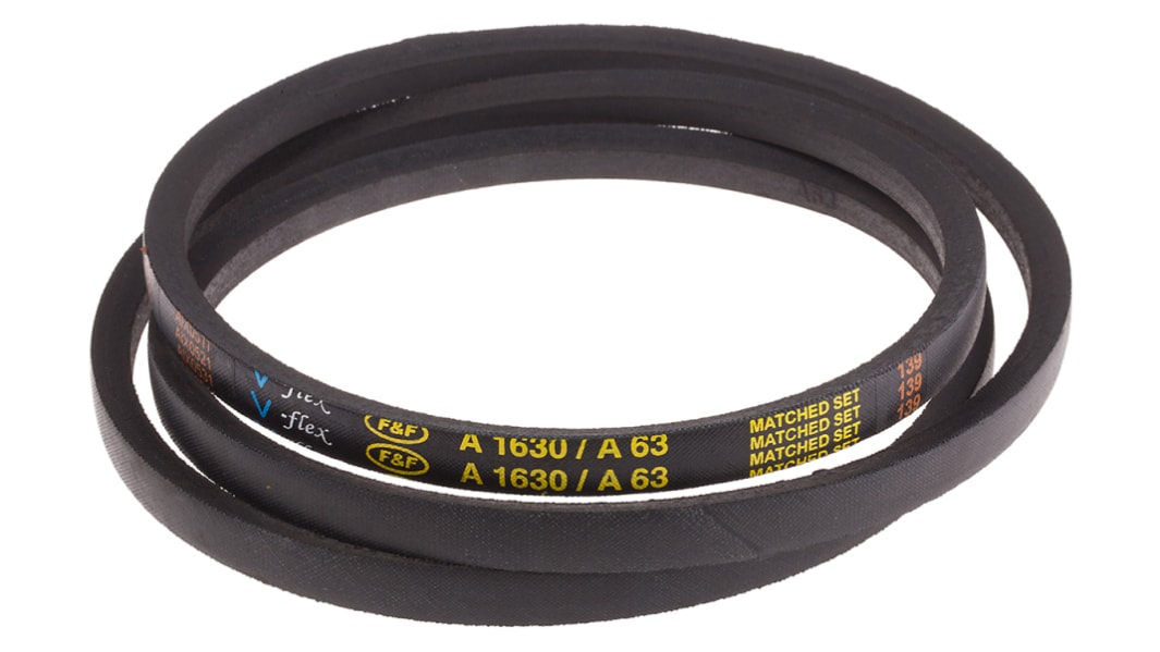 Courroie RS PRO, Section A, long primitive : 1630mm, long int: 1600mm, long ext : 1650mm