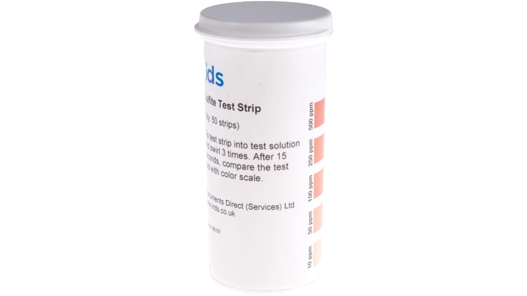 Instruments Direct Single Parameter(s) Sulphite Test Strips, max. measurement 500ppm - 50 strips