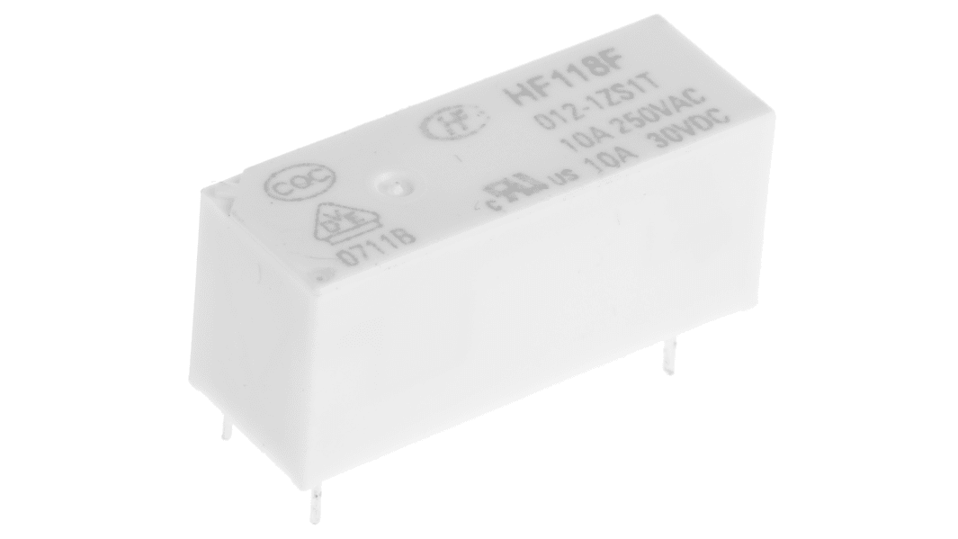 RS PRO PCB Mount Power Relay, 12V dc Coil, 10A Switching Current, SPDT