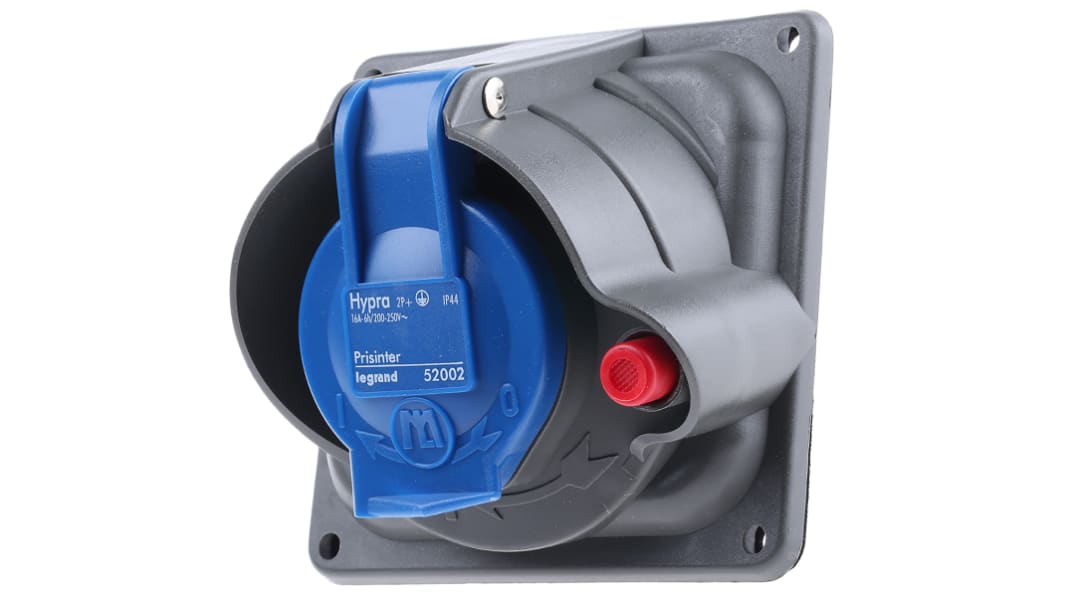Connecteur industriel Legrand HYPRA Femelle, 2P + E, 16A, 230 V, Montage panneau