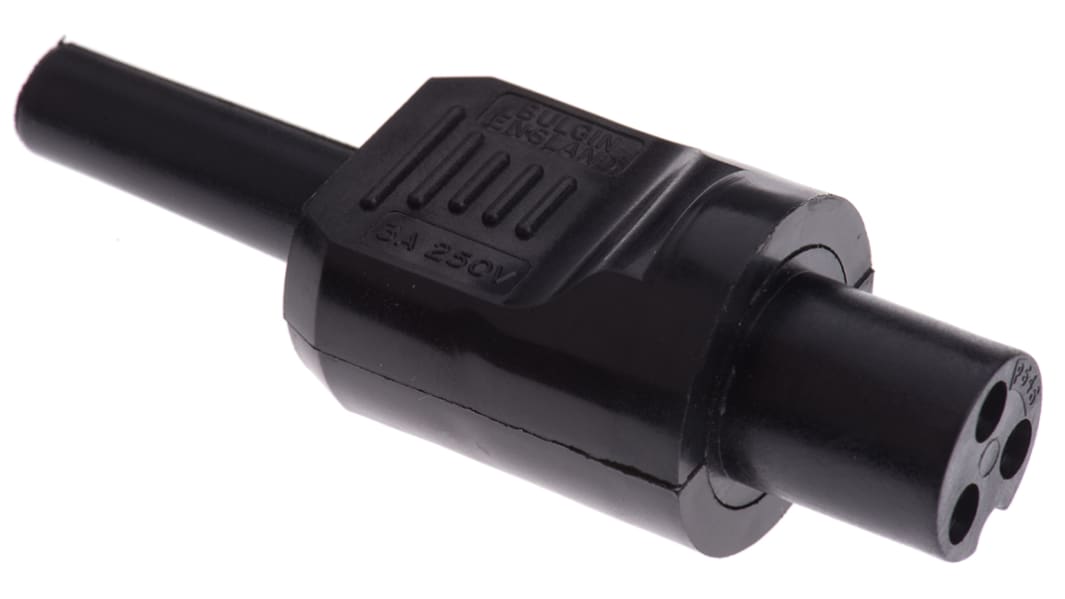 Bulgin, PX0646 Miniature Power Connector Cable Mount Socket, 2P + E, Solder Termination, 3A, 250 V ac