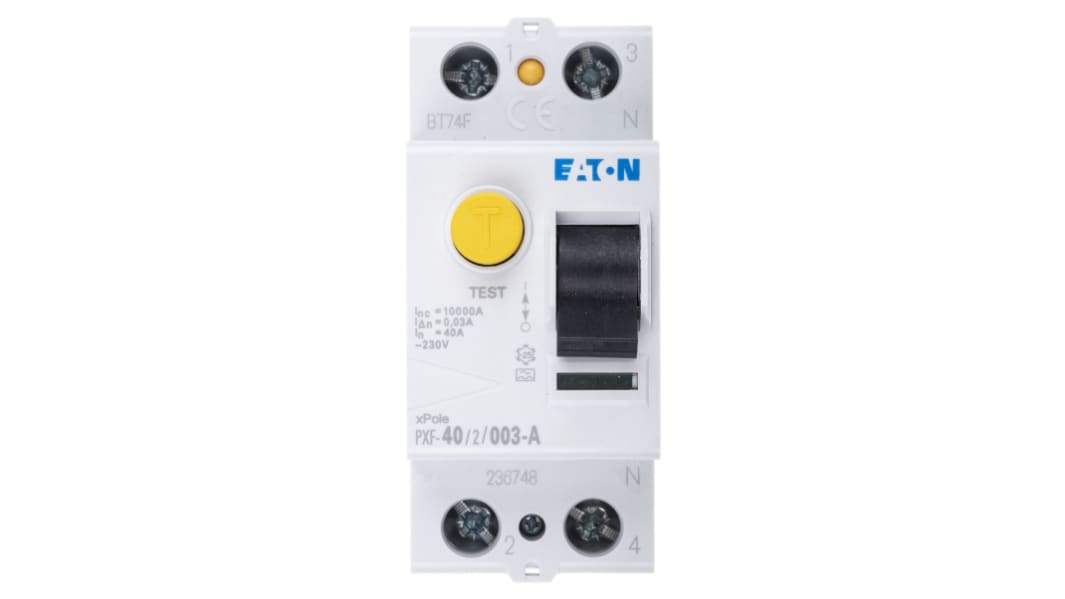 Eaton PXF-A RCCB, 1+N-polig, 40A, 30mA Typ A PXF