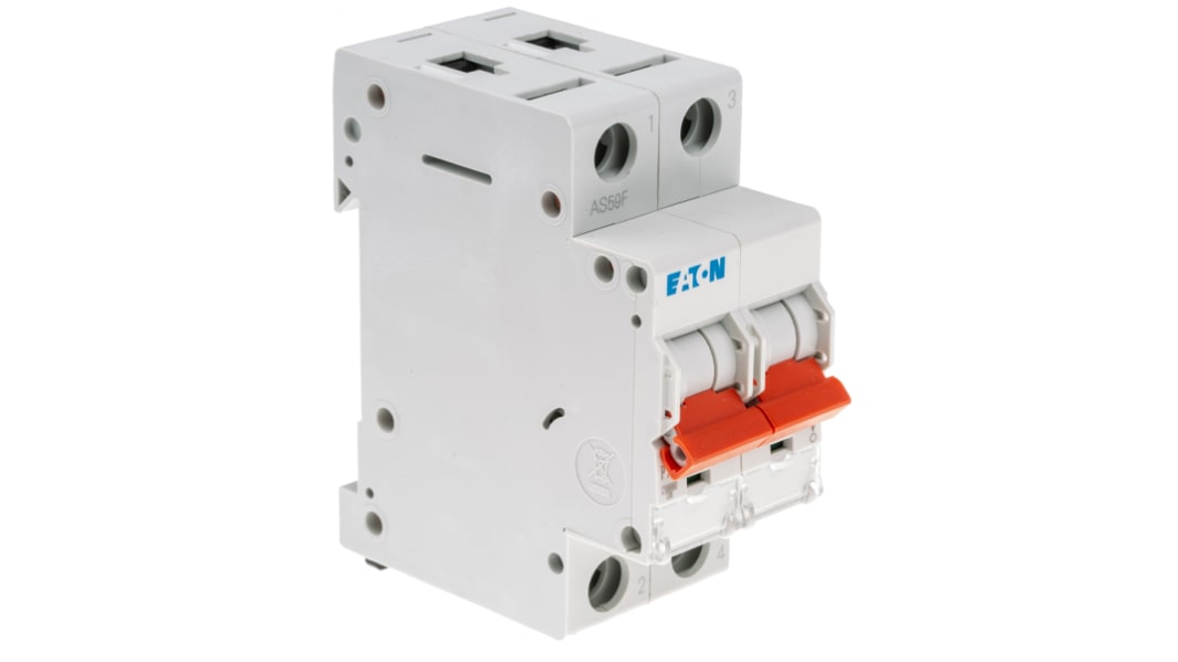 Eaton PXL, S200 MCB Leitungsschutzschalter Typ B, Pol 2 10A 400V, Abschaltvermögen 10 kA xPole DIN-Schienen-Montage