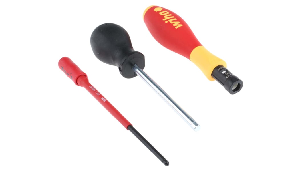 Wiha トルクドライバ, 0.5 → 2Nm, VDE を調整可能, 六角, 3.8 mm