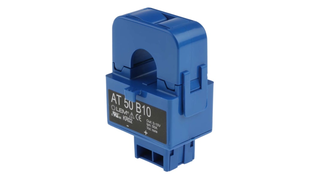 LEM AT Series Current Transformer, 50A Input, 50:1, 16mm Bore
