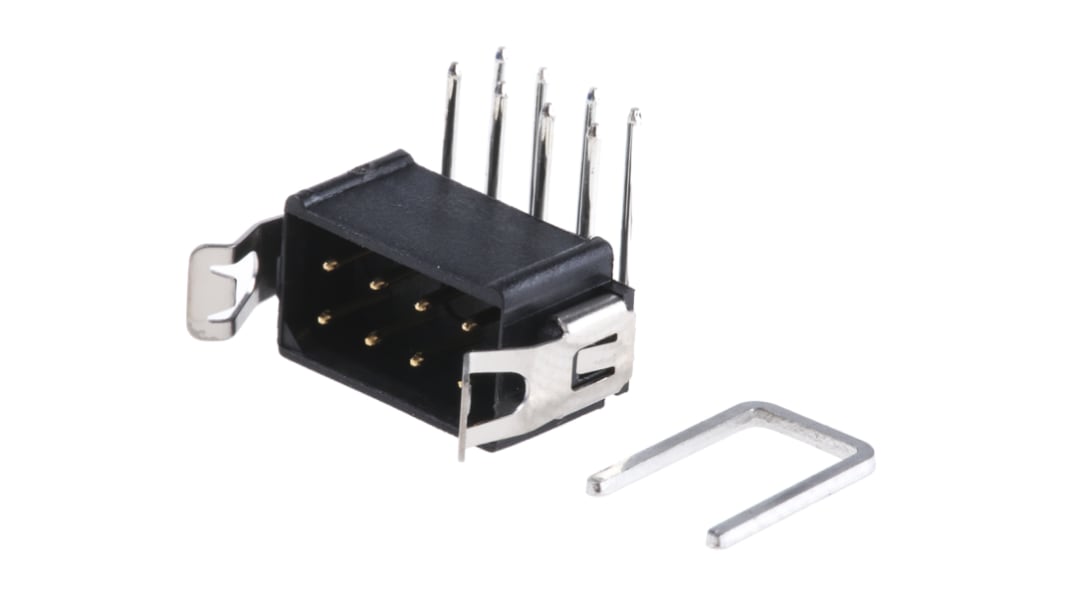 HARWIN Datamate L-Tek Series Right Angle Through Hole PCB Header, 8 Contact(s), 2.0mm Pitch, 2 Row(s), Shrouded
