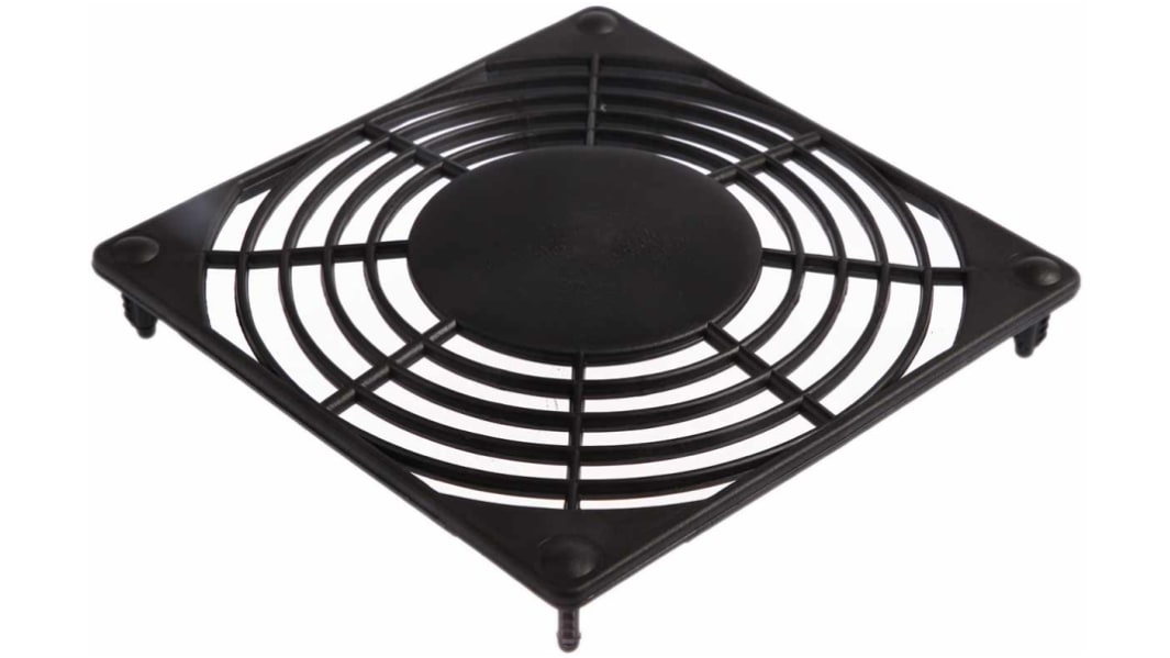 ebm-papst Schutzgitter, Gr. 92mm, 92 x 92mm, Kunststoff, Schraublochabstand 82.5mm