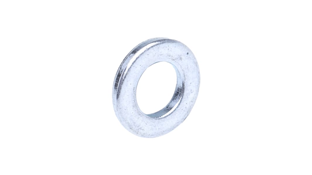 Bright Zinc Plated Steel Plain Form A Washers, M6, DIN 125A