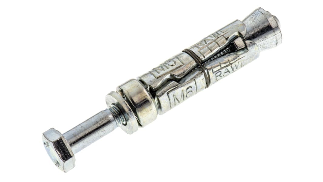 RawlPlug Steel Masonry Anchor M6 x 70mm, 12mm Fixing Hole