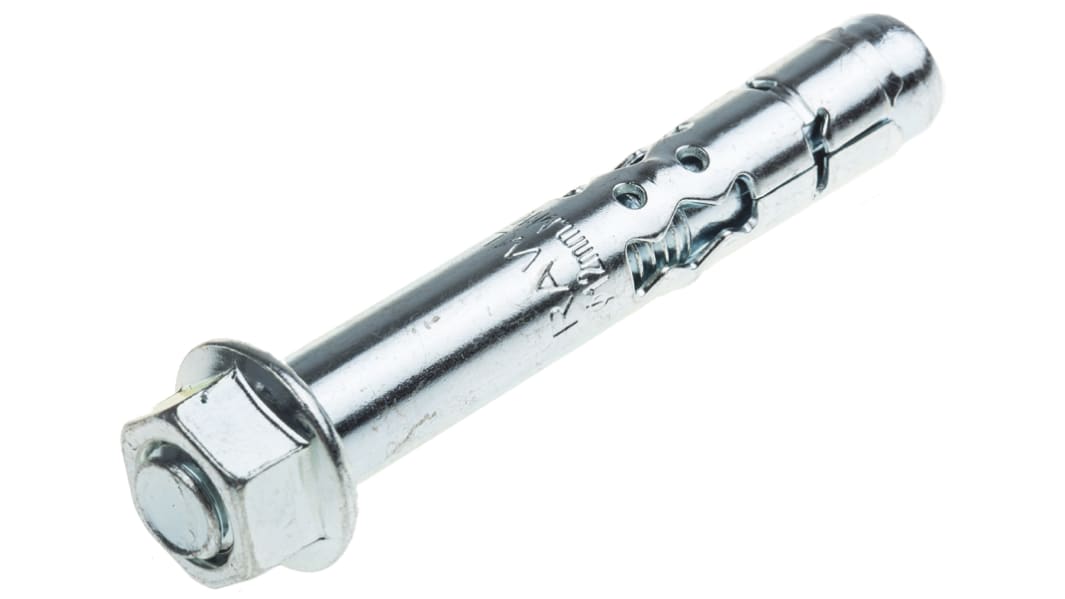 Perno de anclaje RawlPlug Acero M10, diámetro del orificio 12mm 70mm de largo