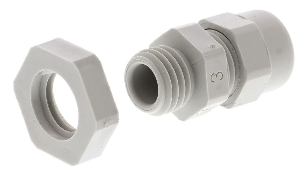 Presse-étoupe SIB WADI-TEC, M12, en PA 6, Ø 3mm à Ø 6mm, avec contre-écrous, IP68