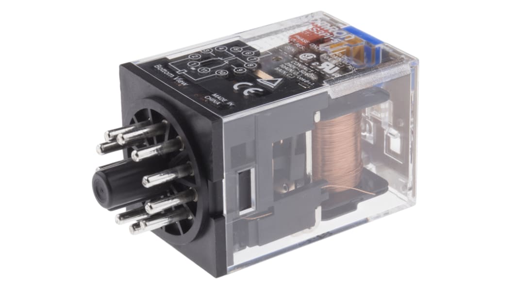 オムロン パワーリレー, 24V dc, 3c接点, 10A, プラグイン
