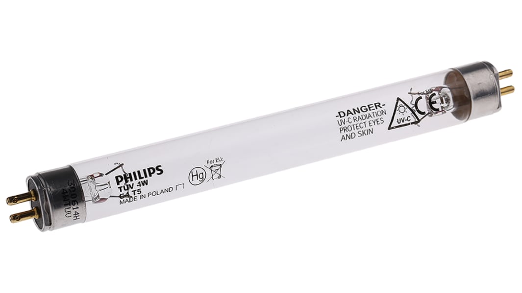 Lawtronics UV Glühbirne, 4,6 W, G5, L. 134 mm, Ø 134,5 mm, 253,7 nm, 6000h