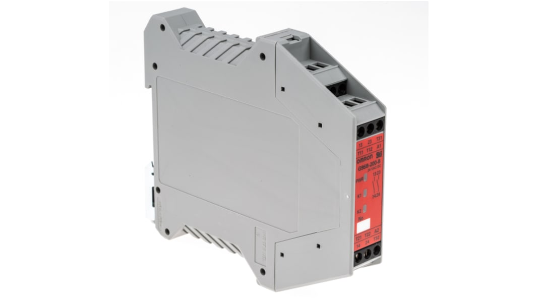 Relè di sicurezza Omron G9SB, 24V ca/cc, 2 canali, 2 contatti di sicurezza