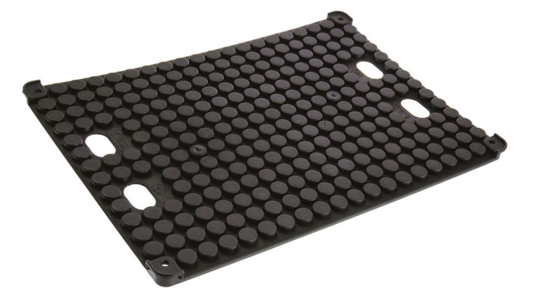 RS PRO Leiterplattenhalter leitfähig, Polypropylen schwarz, 353mm x 254mm x 14mm
