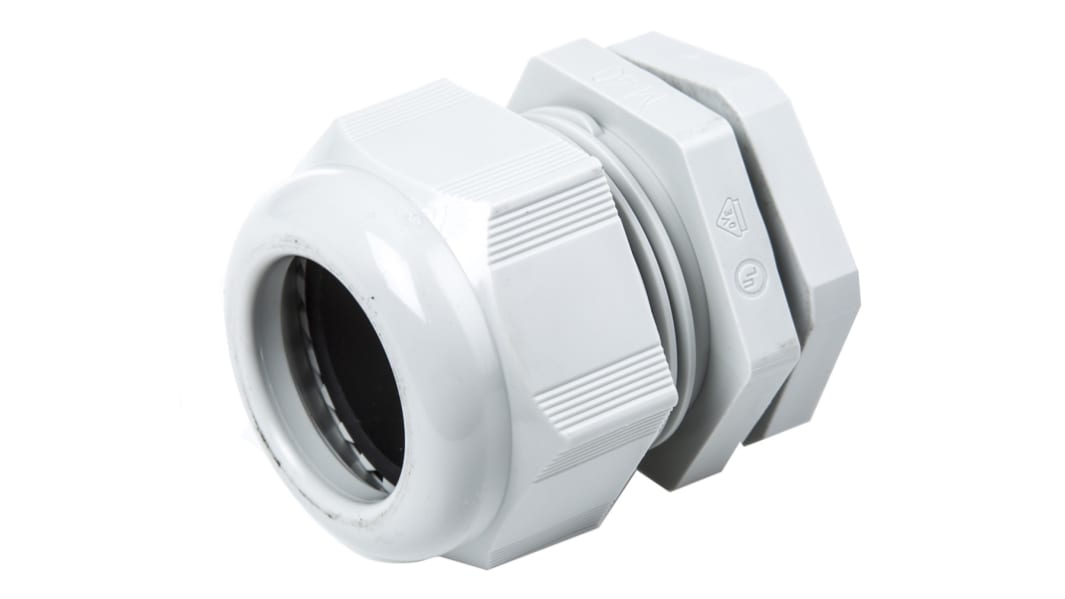 SIB SIB-TEC Series Grey PA 6 Cable Gland, M40 Thread, 18mm min., 32mm max., IP68