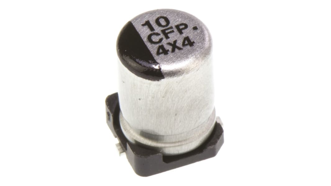 Condensateur électrolytique aluminium Panasonic série FP, Aluminium électrolytique 10μF, 16V c.c.