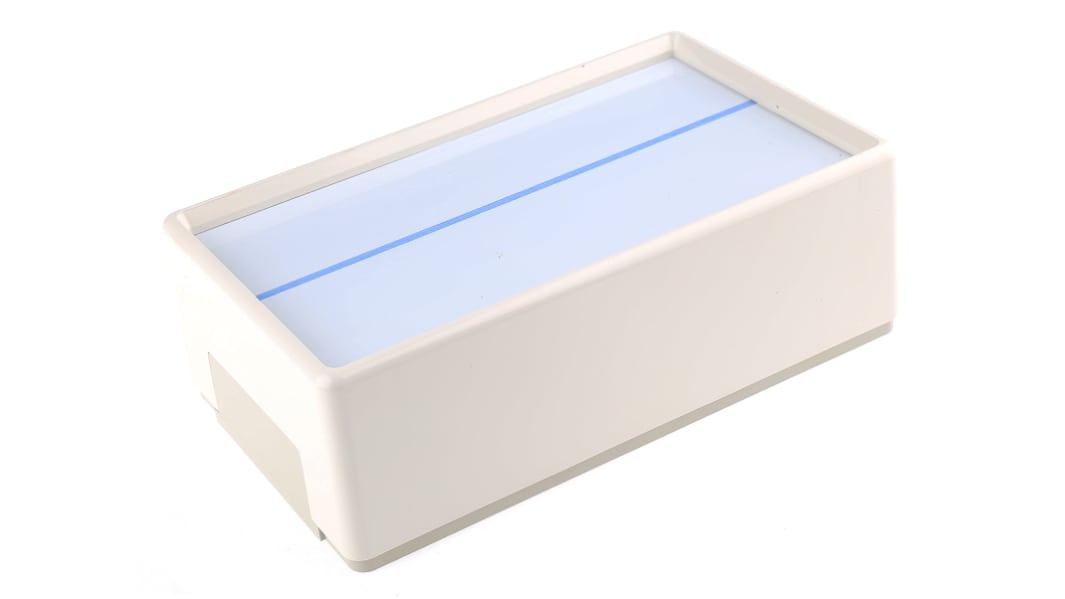 OKW Flat-Pack Case White ABS Instrument Case, 210 x 125 x 70mm