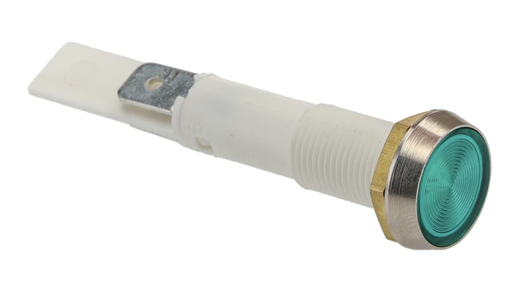 Voyant Filament Vert Arcolectric (Bulgin) Ltd, dia. 10mm, 12V, IP67